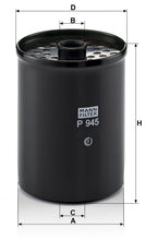 MANN-FILTER P 945 X Yakıt Filtresi | Lancia Delta I