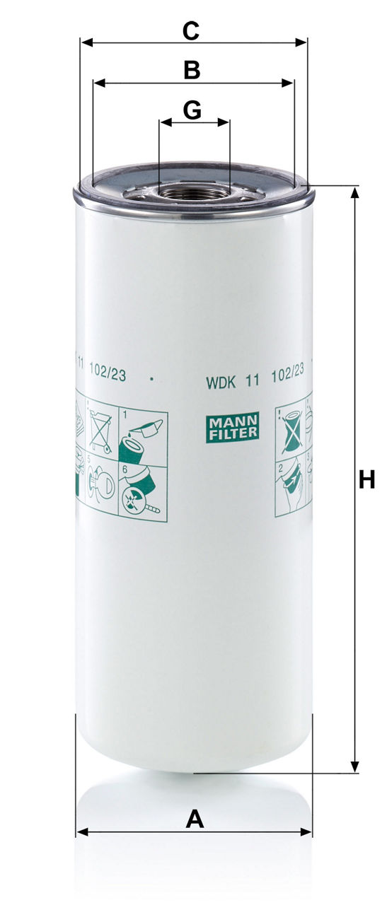 MANN-FILTER WDK 11 102/23 Yakıt Filtresi