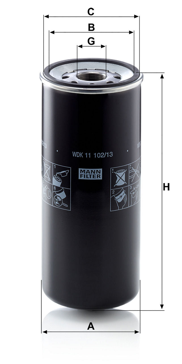 MANN-FILTER WDK 11 102/13 Yakıt Filtresi