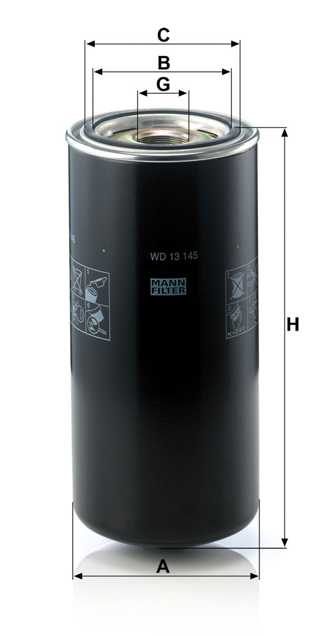 MANN-FILTER W D 13 145 Yağ Filtresi