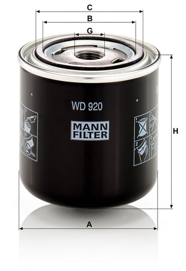 MANN-FILTER W D 920 Hidrolik