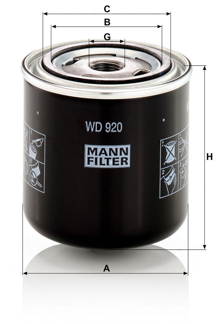 MANN-FILTER W D 920 Hidrolik