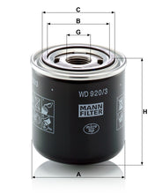 MANN-FILTER WD 920/3 Filtre