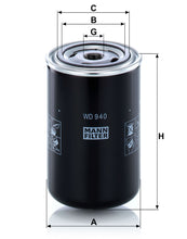 MANN-FILTER WD 940 Yağ Filtresi