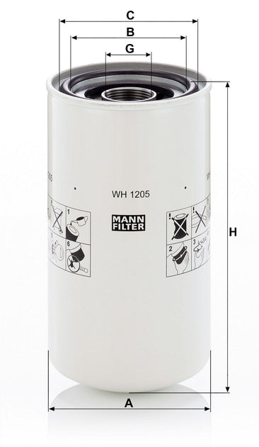 MANN-FILTER W H 1205 Hidrolik