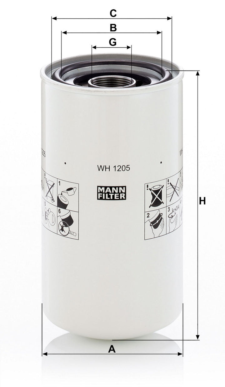 MANN-FILTER W H 1205 Hidrolik