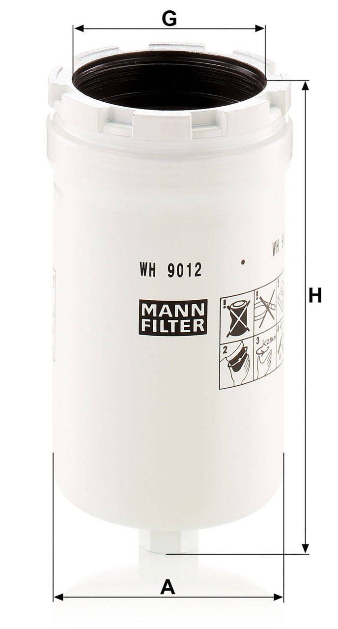 MANN-FILTER W H 9012 Yağ Filtresi