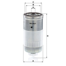 MANN-FILTER WK 845/1 Yakıt Filtresi | Audi A4, Volvo S70, VW Passat B5