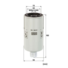 MANN-FILTER WK 9020 X Yakıt Filtresi