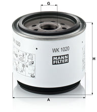 MANN-FILTER WK 1020 x Yakıt Filtresi