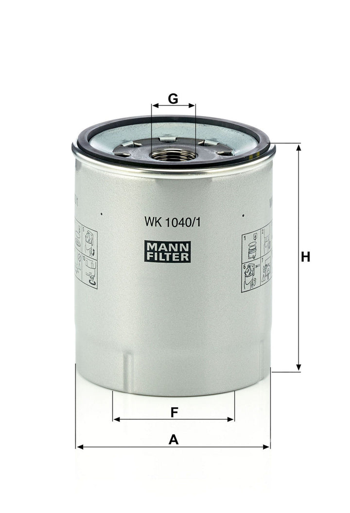 MANN-FILTER WK 1040/1 x Yakıt Filtresi