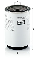 MANN-FILTER WK 1060/5 x Yakıt Filtresi | Isuzu