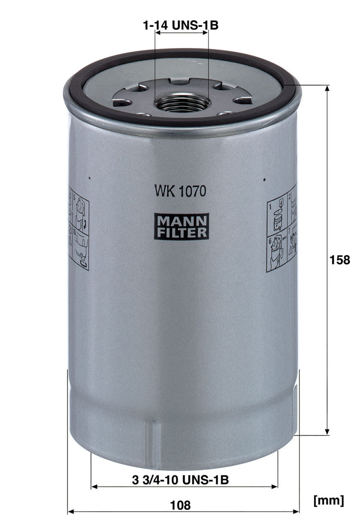 MANN-FILTER WK 1070 X Yakıt Filtresi | Iveco EuroCargo IV