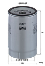 MANN-FILTER WK 1070 X Yakıt Filtresi | Iveco EuroCargo IV
