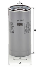 MANN-FILTER WK 1080/7 X Yakıt Filtresi | Mercedes U-Serie, Ford Cargo