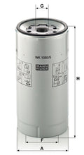 MANN-FILTER WK 1080/6 X Yakıt Filtresi | Mercedes Actros I MP2+MP