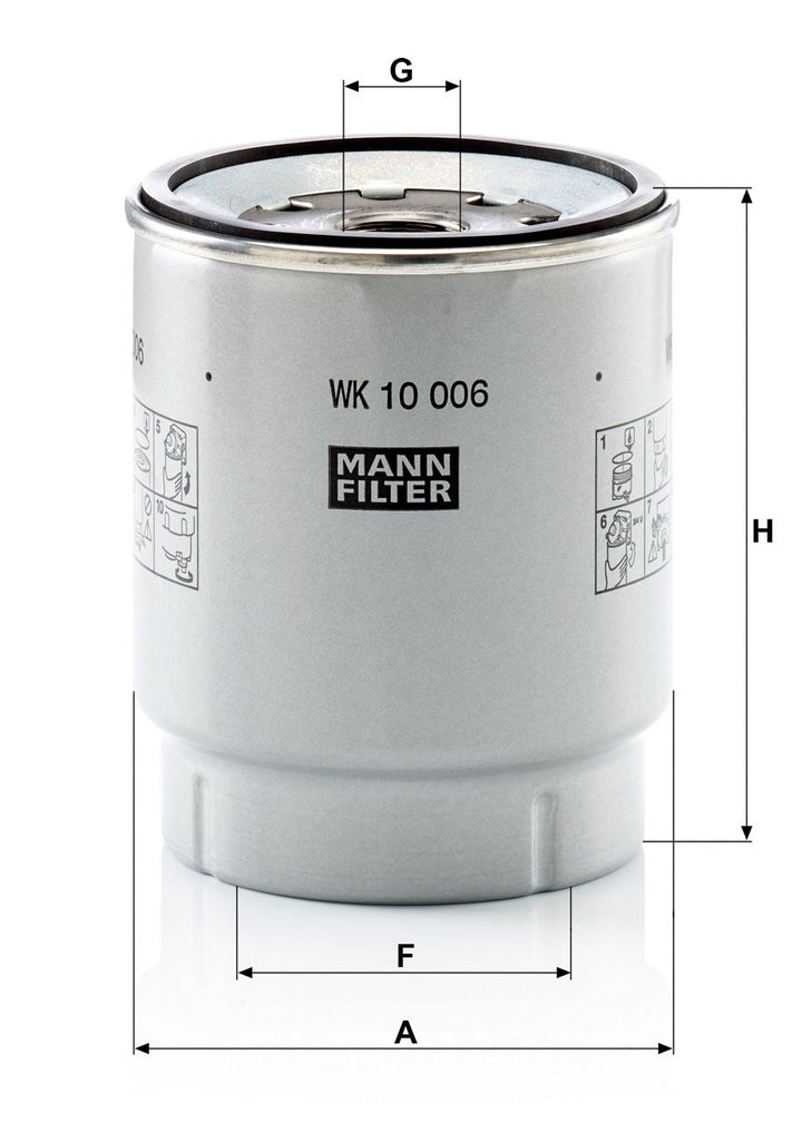 MANN-FILTER WK 10 006 Z Yakıt Filtresi