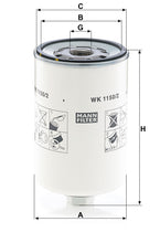 MANN-FILTER WK 1150/2 Yakıt Filtresi