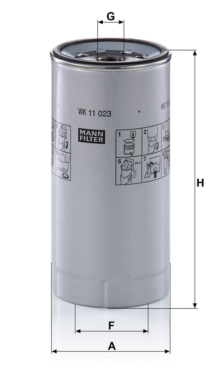 MANN-FILTER WK 11 023 Z Yakıt Filtresi | Iveco Stralis/EcoStra