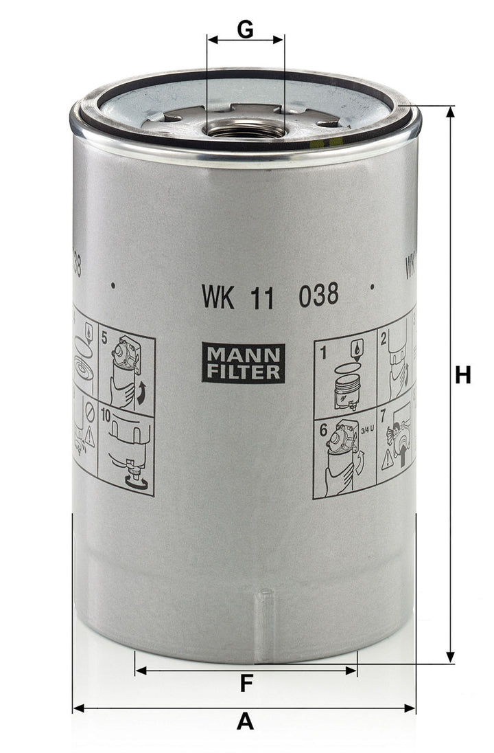 MANN-FILTER WK 11 038 Z Yakıt Filtresi