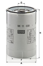 MANN-FILTER WK 11 038 Z Yakıt Filtresi