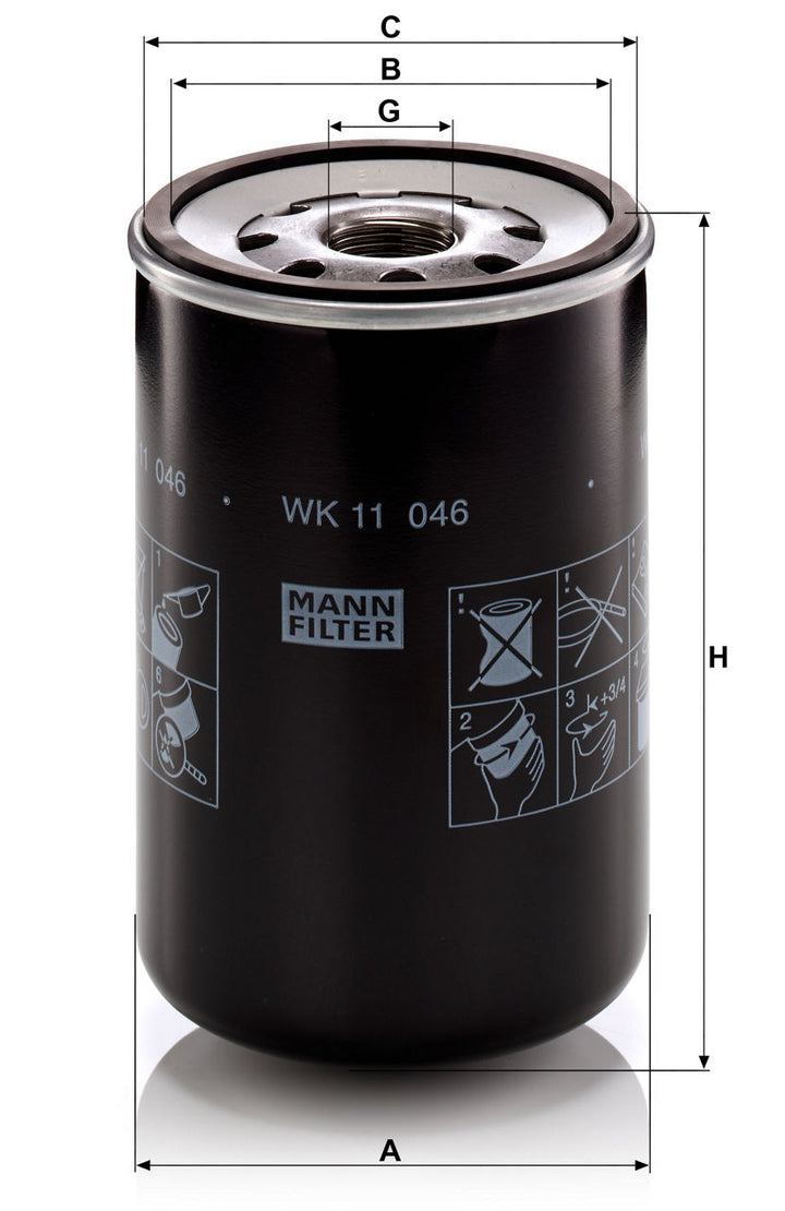 MANN-FILTER WK 11 046 Yakıt Filtresi | Ford Cargo