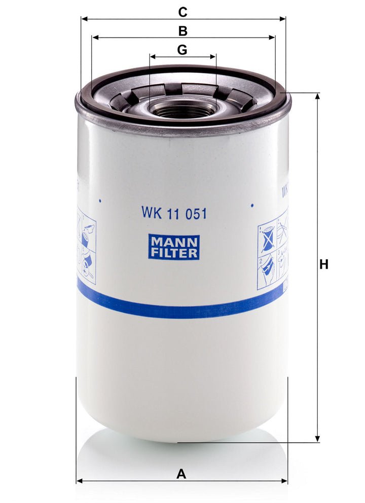 MANN-FILTER WK 11 051 Yakıt Filtresi