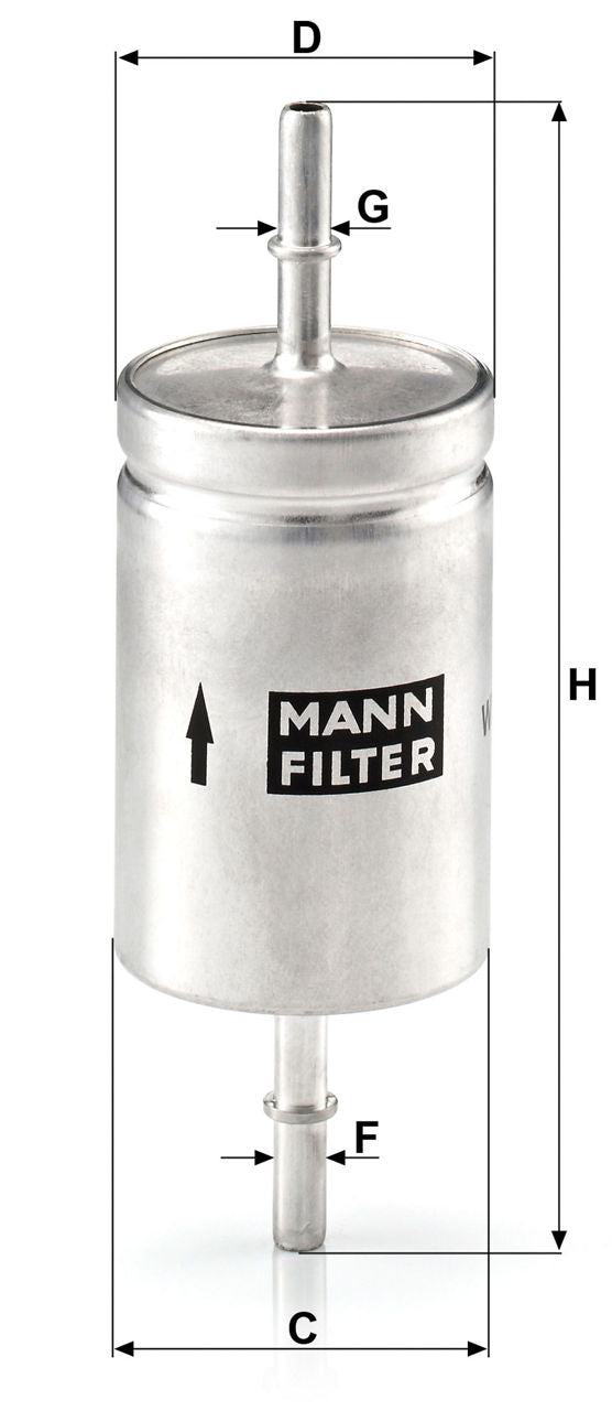 MANN-FILTER WK 512 Yakıt Filtresi | Opel Astra G / Astra