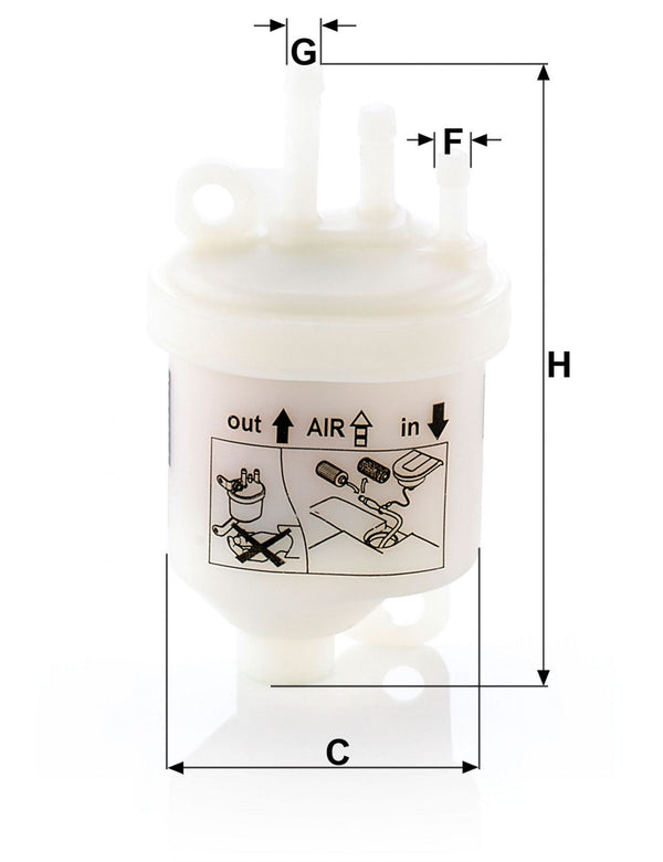 MANN-FILTER WK 53 Yakıt Filtresi