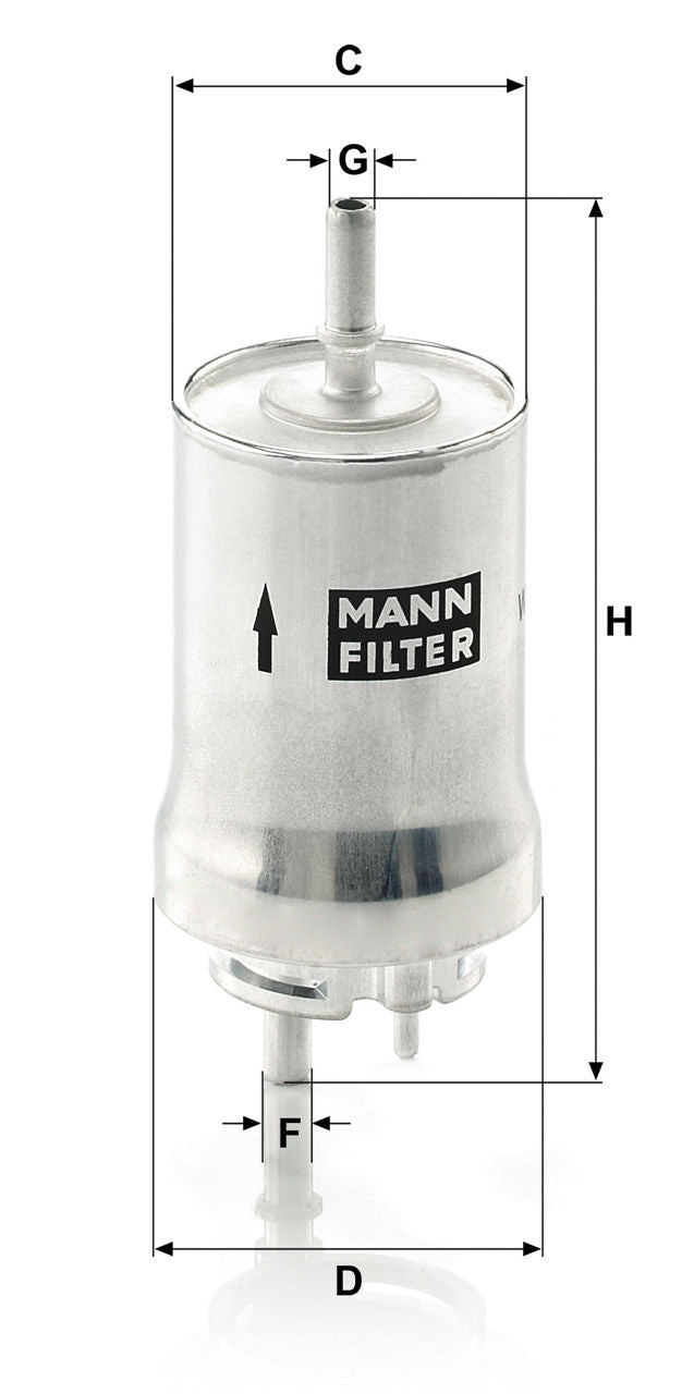 MANN-FILTER WK 59 X Yakıt Filtresi | VW Caddy III