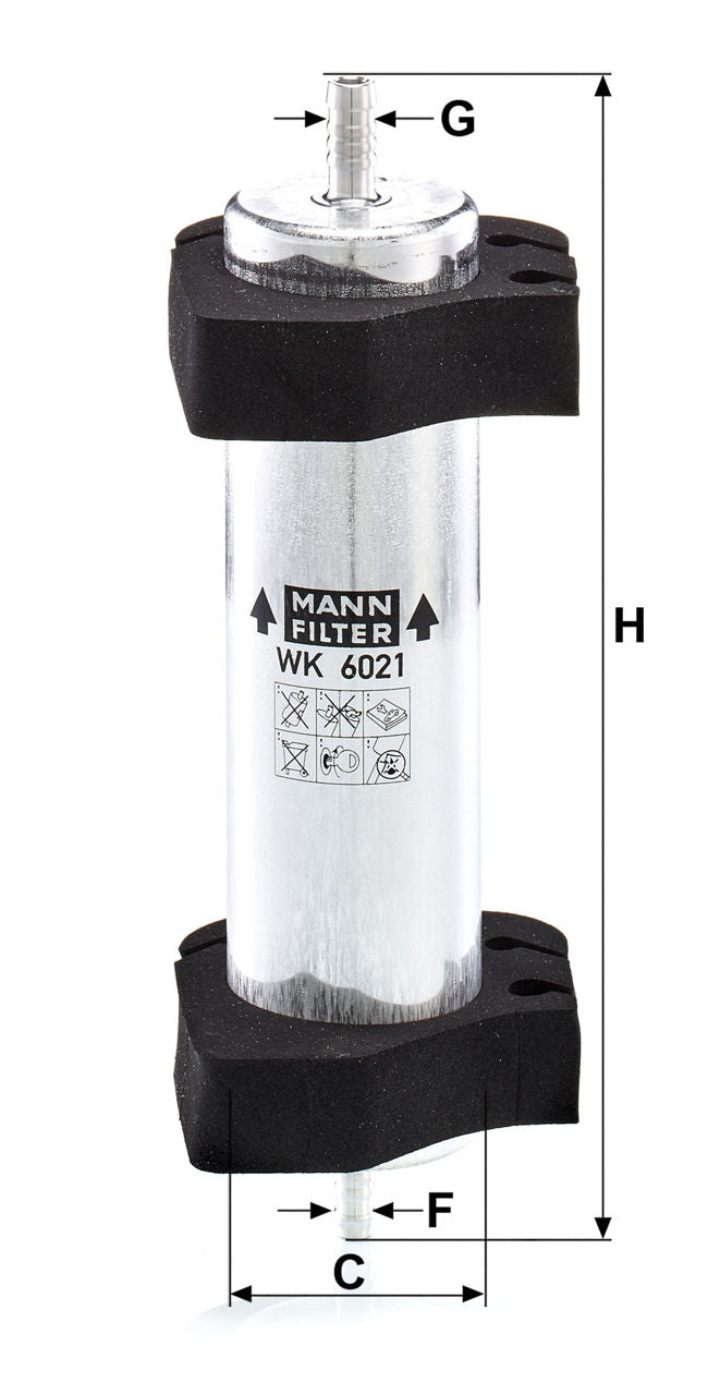 MANN-FILTER WK 6021 Yakıt Filtresi | Audi Q5, Porsche Macan
