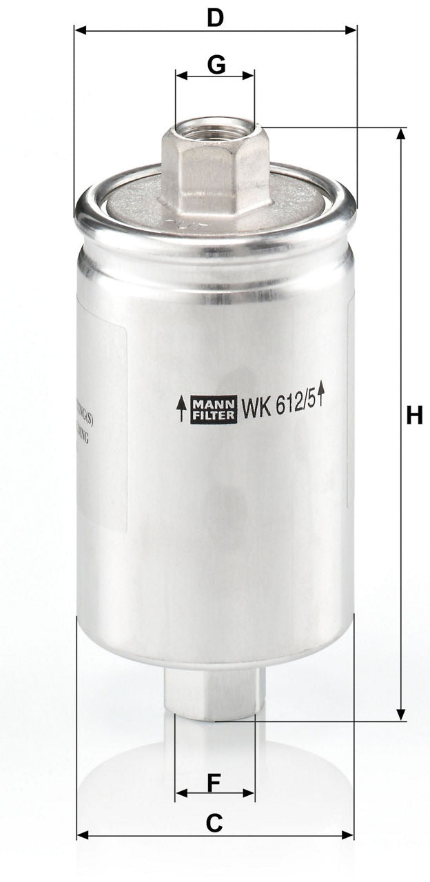 MANN-FILTER WK 612/5 Yakıt Filtresi