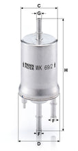 MANN-FILTER WK 69/2 Yakıt Filtresi | VW Ameo, Skoda Fabia I
