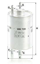 MANN-FILTER WK 720 Yakıt Filtresi | Mercedes C-Klasse