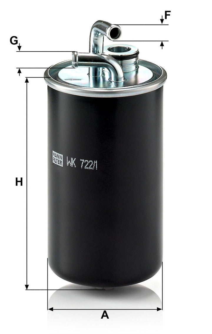 MANN-FILTER WK 722/1 Yakıt Filtresi | Dodge Avenger, Jeep Compass