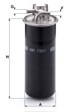 MANN-FILTER WK 735/1 Yakıt Filtresi | Audi A6