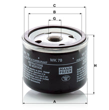 MANN-FILTER WK 78 Yakıt Filtresi