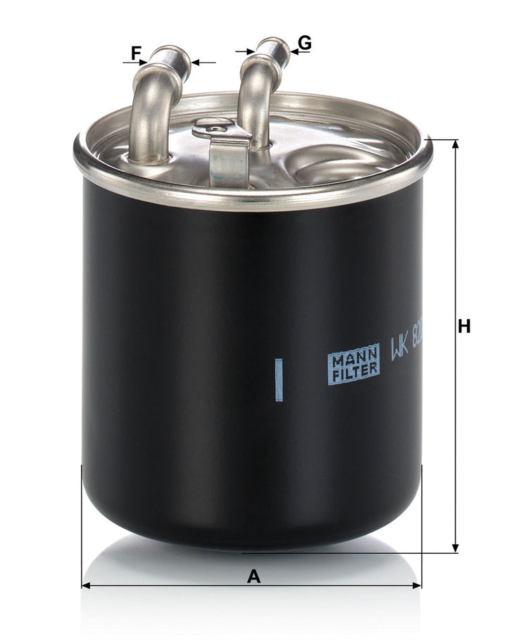 MANN-FILTER WK 820/2 X Yakıt Filtresi | Mercedes A-Klasse