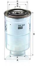 MANN-FILTER WK 828x Yakıt Filtresi | Ford, Toyota, Mazda