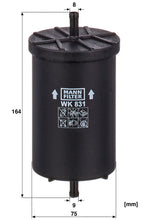 MANN-FILTER WK 831 Yakıt Filtresi | Mercedes, VW