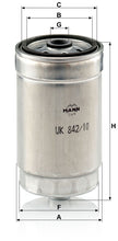MANN-FILTER WK 842/10 Yakıt Filtresi | Fiat Marea, Lancia Kappa