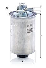 MANN-FILTER WK 842/12 X Yakıt Filtresi | VW Lupo, Seat Arosa