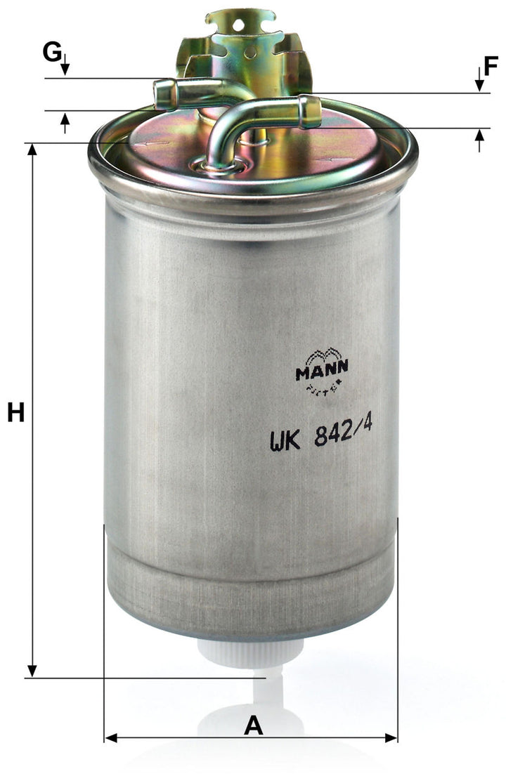 MANN-FILTER WK 842/4 Yakıt Filtresi | VW L 80, Seat Alhambra I