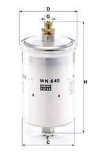 MANN-FILTER WK 845 Yakıt Filtresi | Mercedes E-Klasse