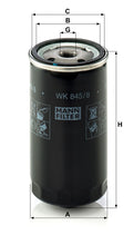 MANN-FILTER WK 845/8 Yakıt Filtresi | Rover MG ZT