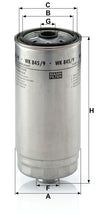 MANN-FILTER WK 845/9 Yakıt Filtresi