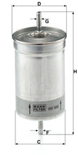 MANN-FILTER WK 849 Yakıt Filtresi | Ford Cabriole, Volvo C70 I