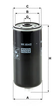 MANN-FILTER WK 854/2 Yakıt Filtresi | Jeep Cherokee II