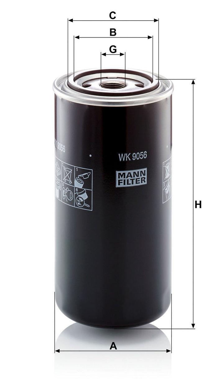 MANN-FILTER WK 9056 Yakıt Filtresi | Iveco EuroCargo III /