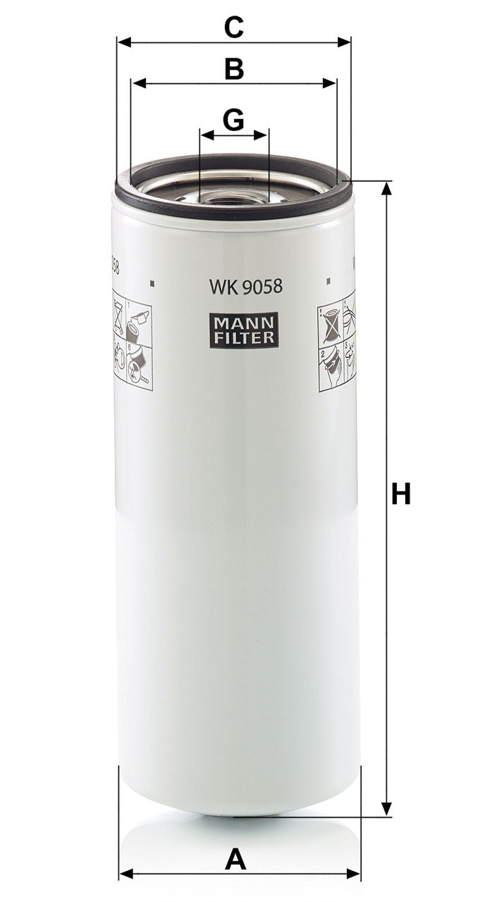 MANN-FILTER WK 9058 Yakıt Filtresi